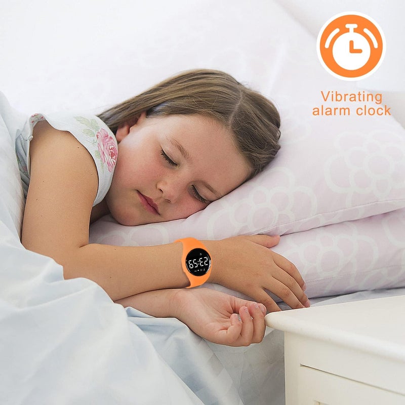 A ALPS Kids Watches for Girls Boys Digital Sport Watch with Step Counter Pedometer Vibration Alarm Clock, No App Waterproof Fitness Tracker Kids Watch Boys Girls Teens Students Ages 5-16 - Image 5